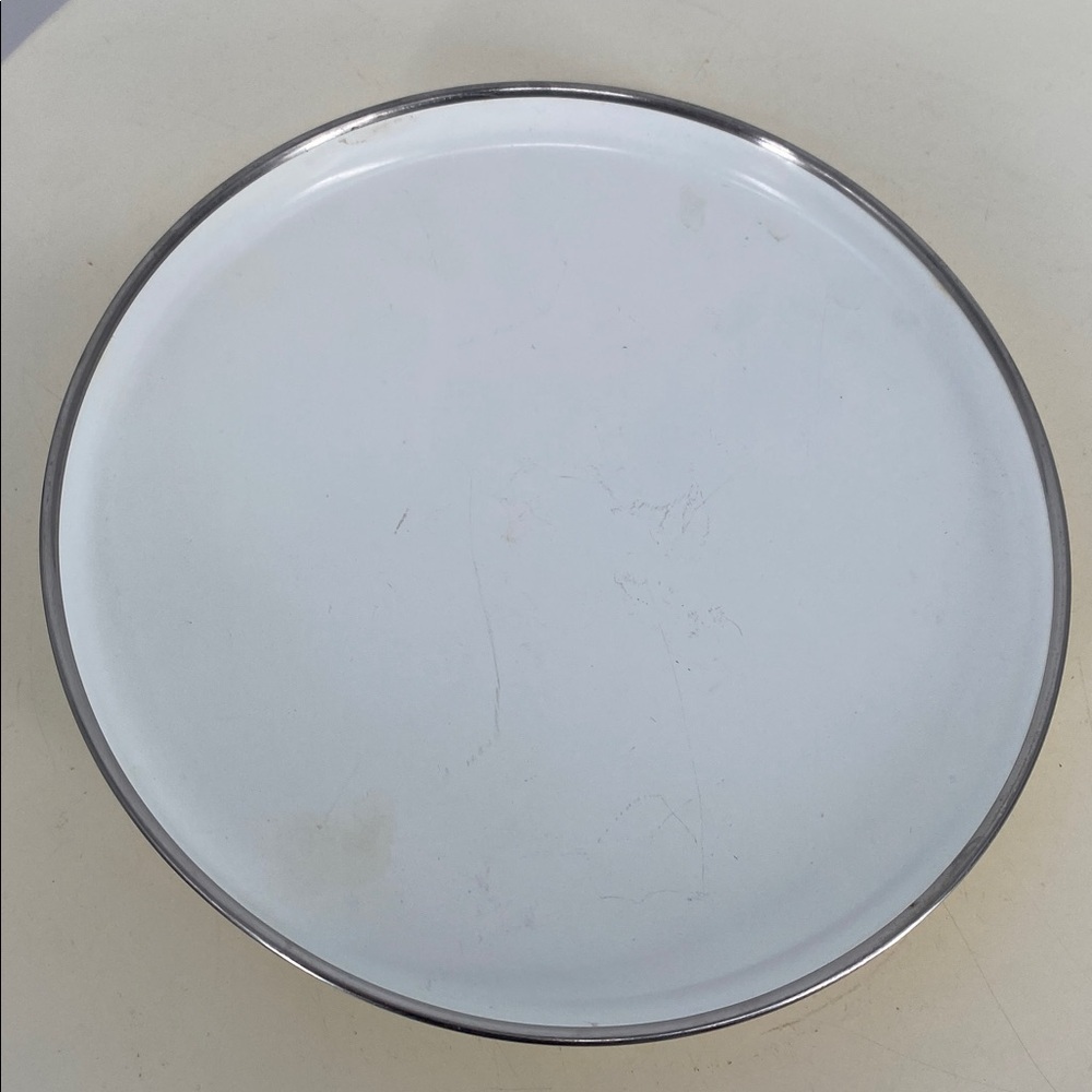 Vintage Enamel Stock Pot with Crab and Veggie Motif - Picture 8 of 13